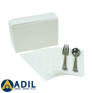 10 Premium Airlaid Napkin 40X40CM White 12X45 Pieces