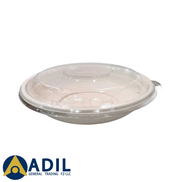 Bagasse Round Bowl Pet Lid 1X300 Pieces