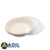 Bagasse Round Bowl Pet Lid 1X300 Pieces