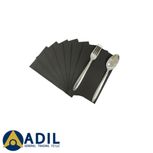 12.1 Premium Airlaid Napkin 40X40CM Black 12X45 Pieces