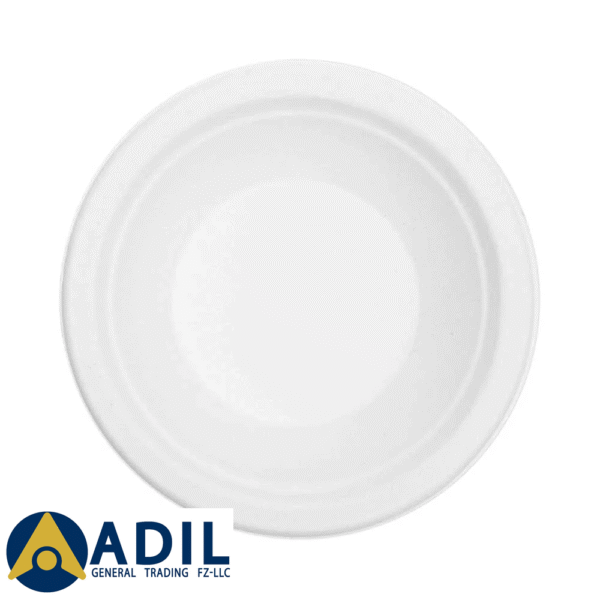 Bagasse Round Bowl White 12 Oz 1X300 Pieces