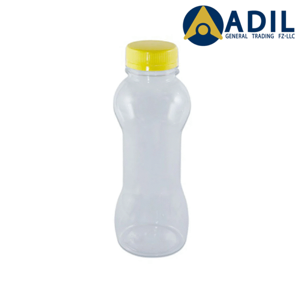 Plastic Juice Bottle 330ml Dumbel Shape Lid 160 Pieces