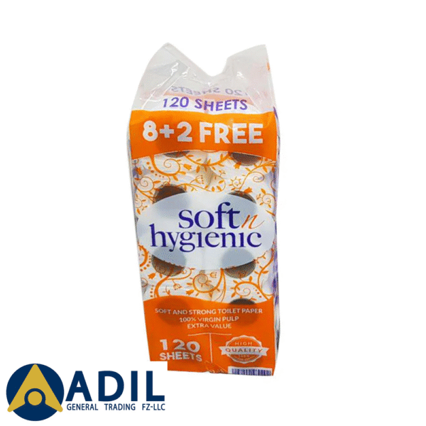 Soft N Hygienic Toilet Roll 120 Sheets 10X10 Pieces