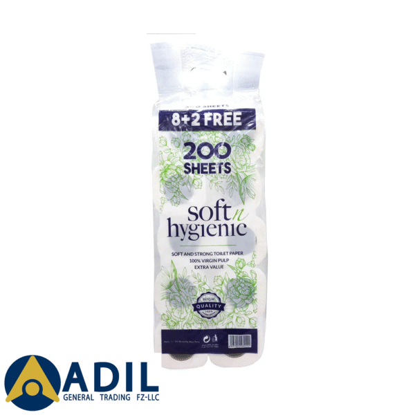 Soft N Hygienic Toilet Roll 200 Sheets 10X10 Pieces