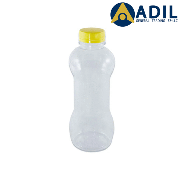 Plastic Juice Bottle 500ml Dumbel Shape Lid 100 Pieces