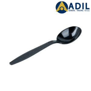 21 Disposable Black Plastic Spoon HD 40X50 Pieces
