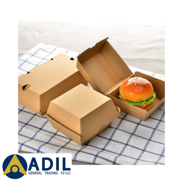 Endura Burger Box Brown 105X102X83 1X250 Pieces