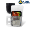 36 Microwave Container With Lid 2 Compartment