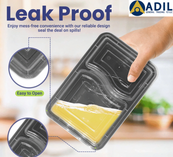 36.2 Microwave Container With Lid 2 Compartment