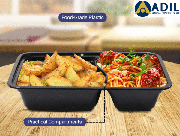 36.4 Microwave Container With Lid 2 Compartment