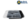 Microwave Container With Lid 3 Compartment