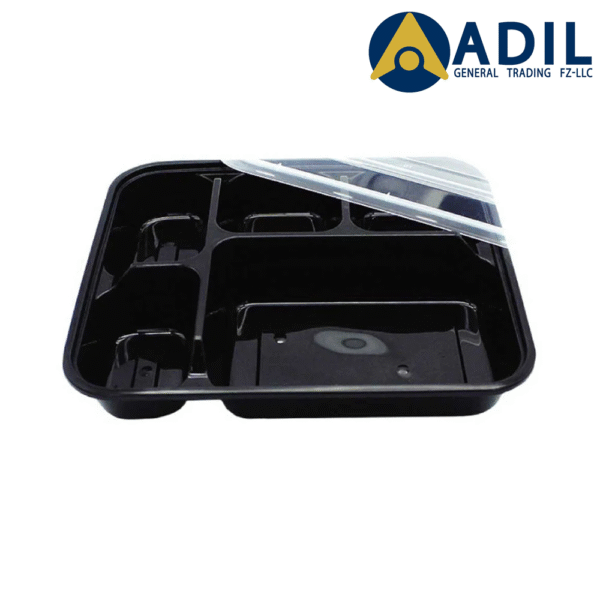 Microwave Container With Lid 5 Compartment