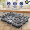 Microwave Container With Lid 6 Compartment