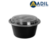 Microwave Container Round With Lid 1X150 Pieces