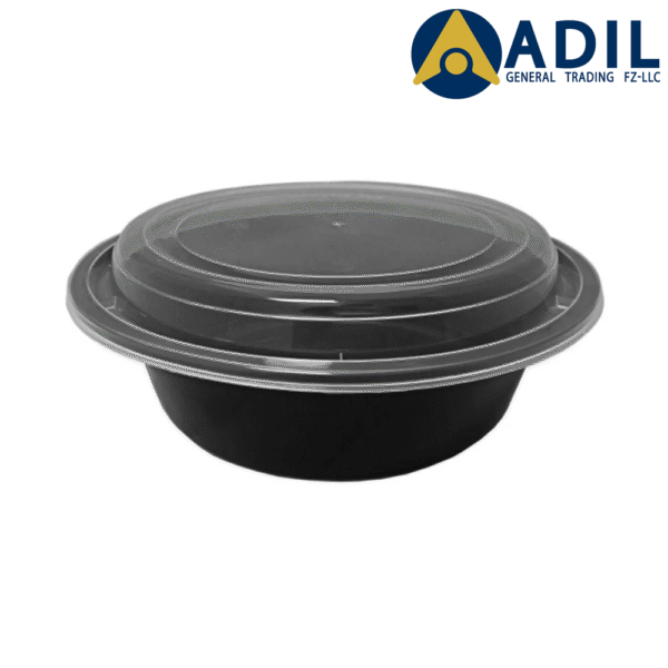 Microwave Container Round With Lid 1X150 Pieces