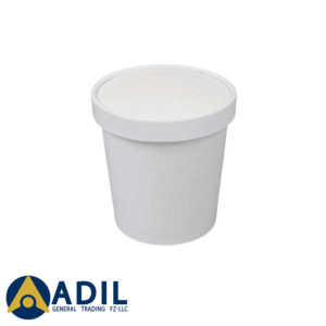 42 Paper Soup Bowl Lid 26oz White 1X500 Pieces