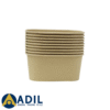 Kraft Paper Container 1000ML PP Lid 1X300 Pieces