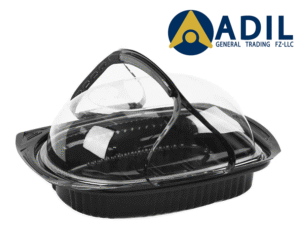 455 Chicken Microwave Container With Lid 1X80 Pieces