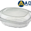 Clear Salad Container Round Hinged Lid 1X300 Pieces