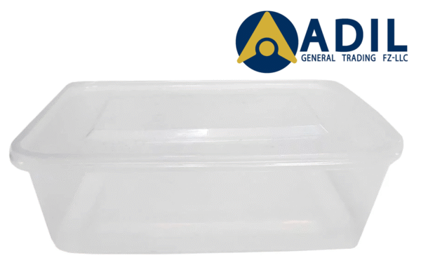 Clear Microwavable Container Rectangle With Lid 1X500 Pieces
