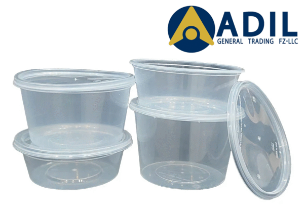 52.3 Clear Microwavable Container Round With Lid 1X500 Pieces