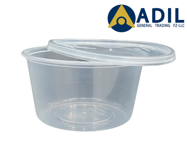 52.4 Clear Microwavable Container Round With Lid 1X500 Pieces