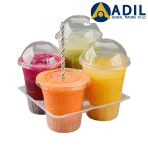 7 Juice Cup Holder Plastic 4 Can 1X250 Pieces