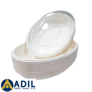 7 Bagasse Burrito Bowl White 18 Oz Pet Lid