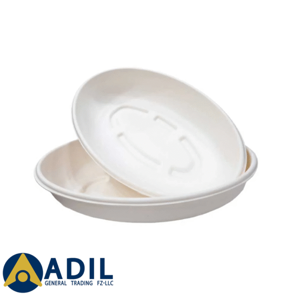 7.2 Bagasse Burrito Bowl White 18 Oz Pet Lid