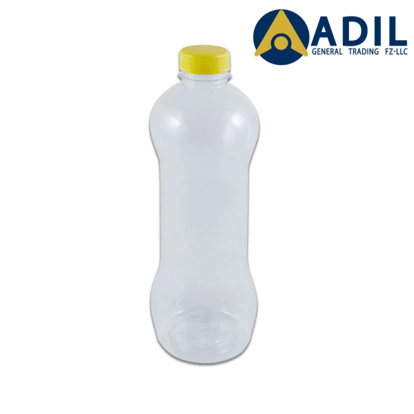 8 Plastic Juice Bottle 1000ml Dumbel Shape Lid 100 Pieces