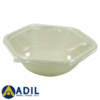 Bagasse Hexagon Shape Bowl 1000ML With Pet Lid 300 Pieces