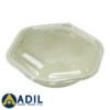 Bagasse Hexagon Shape Bowl 1000ML With Pet Lid 300 Pieces